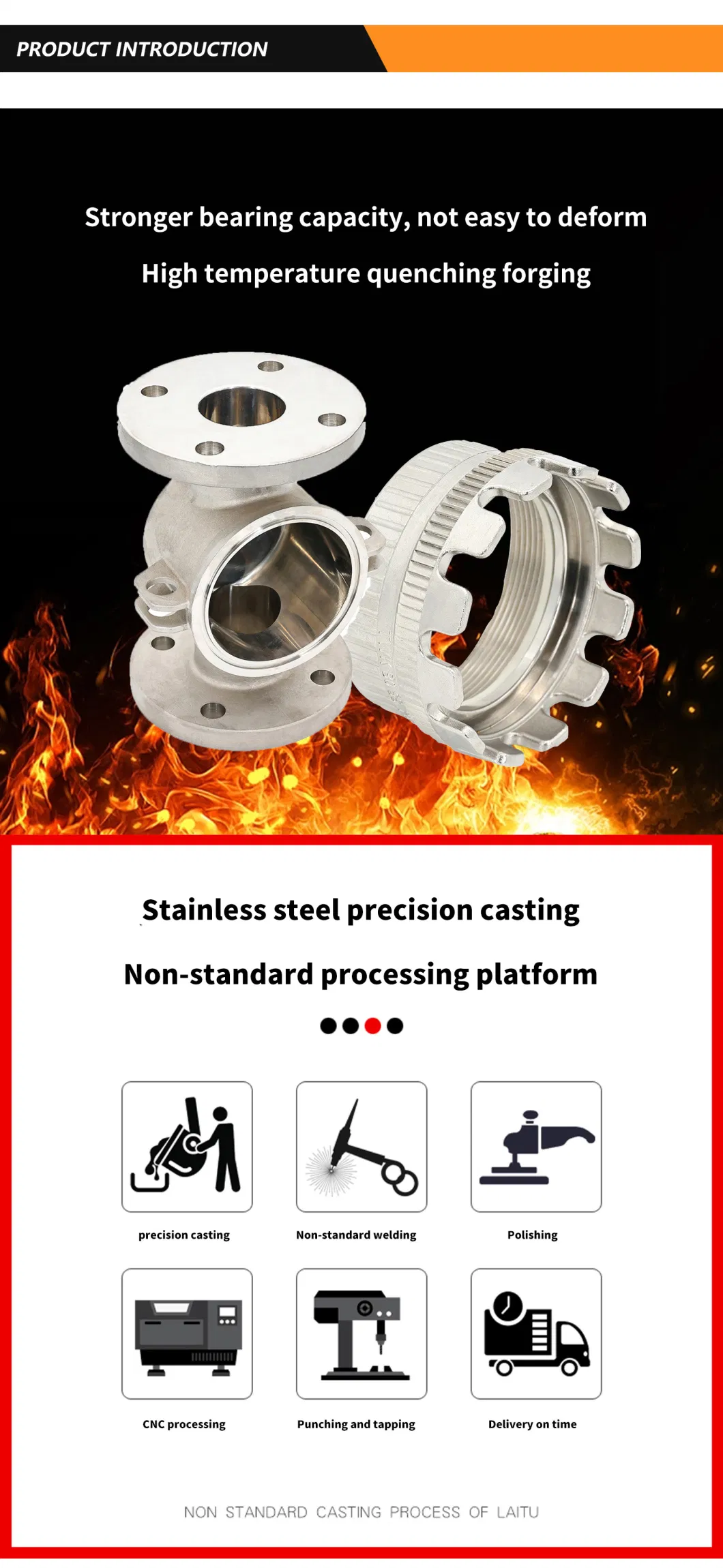 OEM Stainless Steel Investment Casting Parts Building Hardware